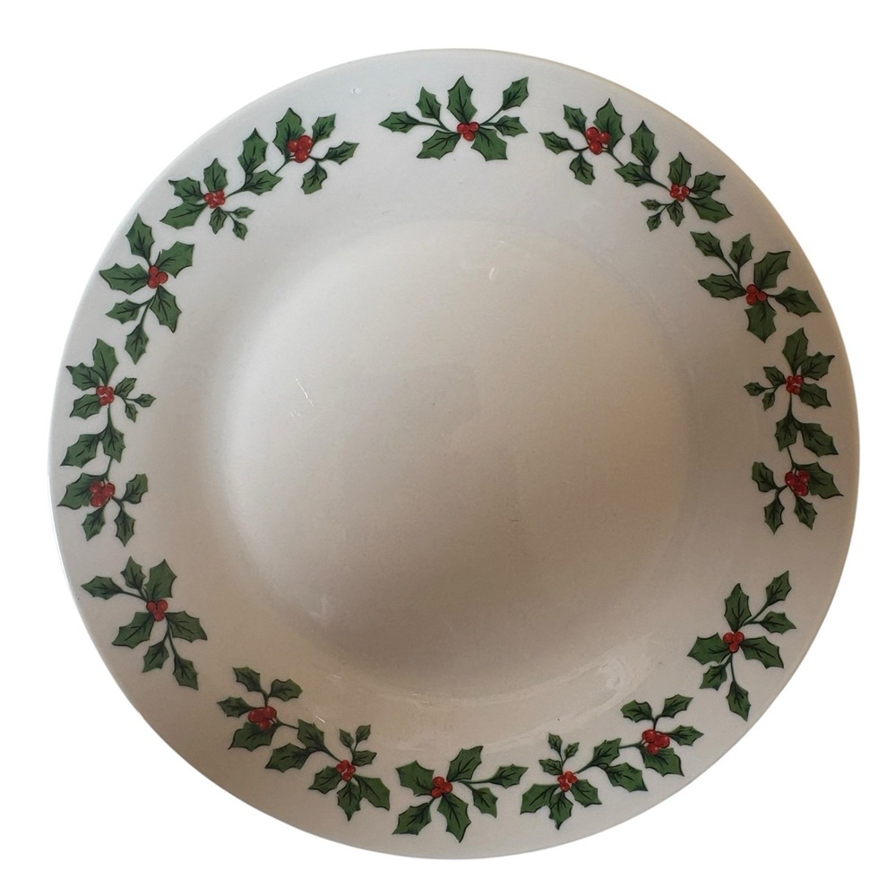 Set Of 4 Royal Norfolk Holly Christmas Dessert Plate 7.5 Inches